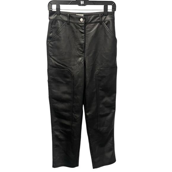 Aritxia Wilfred Free Brennan Pant High Waisted Vegan Leather Utility Style 4 - Picture 2 of 9
